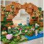 Mineworld Cave Building Set with LED Lights, 836 Pieces