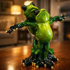 Сувенирная лягушка «Титаник» для пары