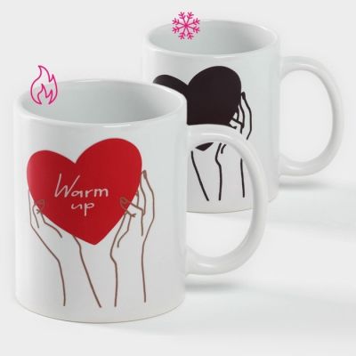 Кружка - хамелеон керамическая Доляна Warm up, 350 мл Кружка - хамелеон керамическая Доляна Warm up, 350 мл