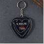 Keychain "Heart. I Love You / Myself"