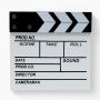 Кинохлопушка режиссёра белая 20×20 см декоративная Movie Clapper Board