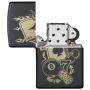 Зажигалка Zippo Gambling Design, черная матовая, лазерная гравировка