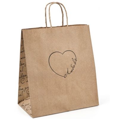 Kraft hədiyyə paketi «Sevgi»