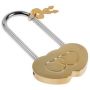 Wedding Love Lock Heart Shape Padlock with Keys 240×24 mm