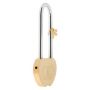 Wedding Love Lock Heart Shape Padlock with Keys 240×24 mm