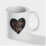 Кружка - хамелеон Доляна «Сердце», 350 мл, керамика, белая Кружка - хамелеон Доляна «Сердце», 350 мл, керамика, белая