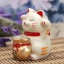 Pul yığmaq üçün kassa “Maneki-neko: xoşbəxtlik”, keramika