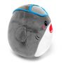 Kawaii shark plush squishy-style anti-stress toy, 21×18 cm