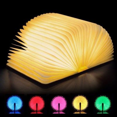 LED Book Night Light USB with Color Changing Light, 21.5×17×3 cm