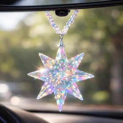 AB örtüklü K9 kristaldan maşın və interyer üçün dekorativ asma - Crystal Ice AB