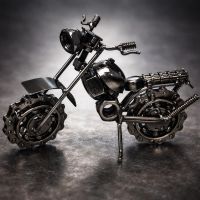 Metal motorcycle loft decor model 20 cm