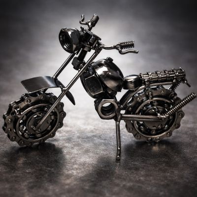 Metal motorcycle loft decor model 20 cm