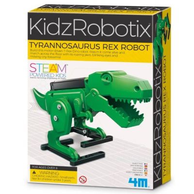 4M KidzRobotix T-Rex STEM Walking Dinosaur Robot Kit
