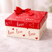 Коробка 1919-68 - Красный - 18.5×18.5×9.5 см