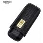 Футляр для двух сигар Lubinski Leather BK emb-50019BK