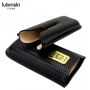 Футляр для двух сигар Lubinski Leather BK emb-50019BK