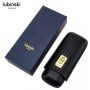 Футляр для двух сигар Lubinski Leather BK emb-50019BK
