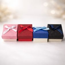 Ring Gift Box with Bow 5×5 cm