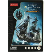 3D пазл корабль Queen Anne’s Revenge Чёрная Борода CubicFun 180 деталей