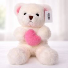 Мягкая игрушка Медвежонок с розовым сердцем, 22 см Мягкая игрушка Медвежонок с розовым сердцем, 22 см
