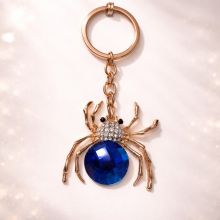 Mavi kristallı hörümçək breloku