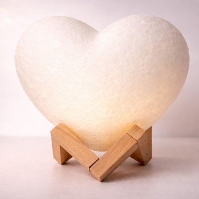 Ürək formalı LED lampa RGB gecə işığı 20 sm