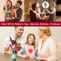 Belsama Flower Bouquet Building Set with Vase, 566 PCS