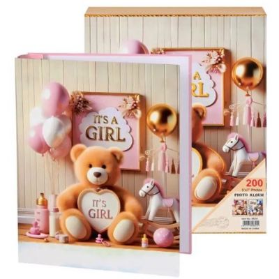 Fotoalbom “It’s a Girl” 200 şəkil 13×18 sm qutuda