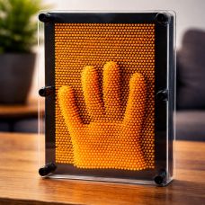 Pinart Yellow 14.5×6×20 cm 3D Pin Art Sculpture