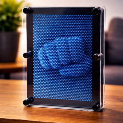 3D pinart əl izi masaüstü oyuncağı - Mavi 14,5×6×20 sm