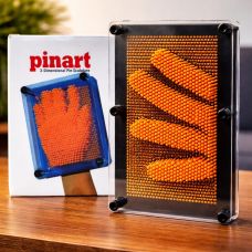 3D iz heykəlciyi iynəli panel – Narıncı 12.5×6×17.5 sm