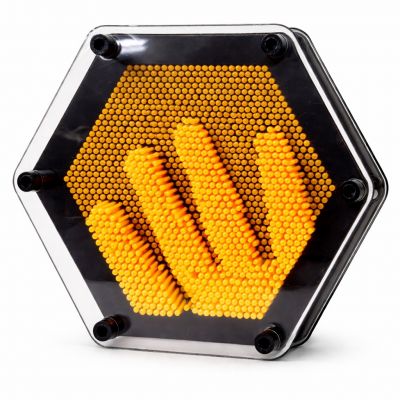 3D скульптор гвоздики отпечатков – Желтый 17×6×15.5 см