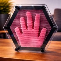 3D Pin Impression Sculpture – Pink 17×6×15.5 cm 3D Pin Impression Sculpture – Pink 17×6×15.5 cm