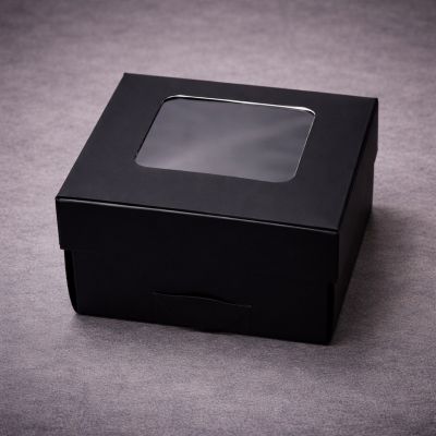 Yigilma üstü şəffaf qutu 9 x 9 x 4 cm