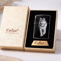 Chief Wolf Metal Gas Lighter