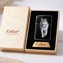 Chief Wolf Metal Gas Lighter Chief Wolf Metal Gas Lighter