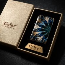 CHIEF Aurora Borealis Night Metal Gas Lighter