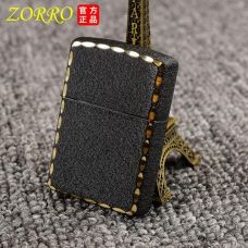 ZORRO Z8814 Petrol Lighter Black Matte with Gold Trim