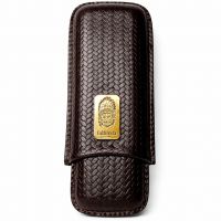 Lubinski Leather Brown 2 siqar üçün dəri qab