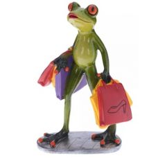 Dekorativ fiqur “Şoppinq qurbağa” 18.5 sm