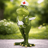 Decorative Frog Doctor Figurine 19 cm