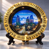 Suvenir boşqab Azerbaijan Baku 12 sm