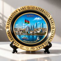 Suvenir boşqab Azerbaijan Baku 20 sm
