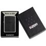 Зажигалка Zippo Black Leather Emblem Street Chrome