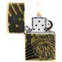 Зажигалка Zippo Eagle and Flag Design Armor Antique Brass — орёл и флаг, глубокая гравировка