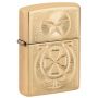 Зажигалка Zippo Lucky Horseshoe Design High Polish Brass