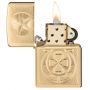 Зажигалка Zippo Lucky Horseshoe Design High Polish Brass
