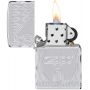 Zippo Armor High Polish Chrome Flame Design Lighter