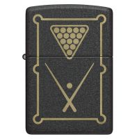 Zippo Engraved Billiards Black Crackle lighter