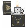 Zippo Engraved Billiards Black Crackle lighter